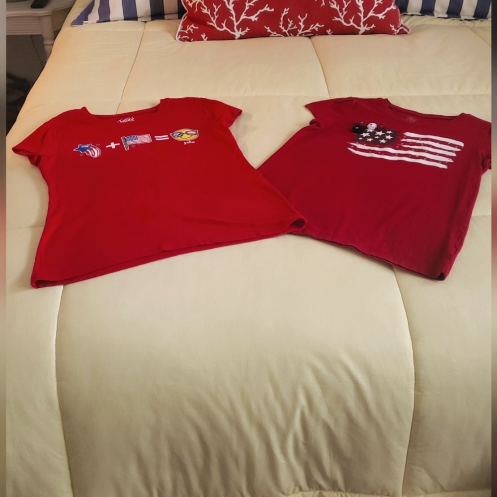 Girls 4th of July t-shirts